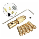 Mini Mandril Acoplável Mandril Para Motor Kit 7 Peças