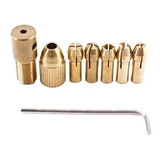 Mini Mandril Acoplável Mandril Para Motor Kit 7 Peças