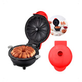 Mini Máquina De Fazer Bolo Elétrica Portátil Assar Cor Vermelho 110v