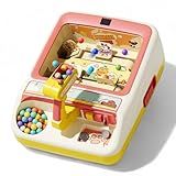 Mini Máquina De Fliperama Infantil Com Níveis De Dificuldade E Moedinhas -Amarelo-