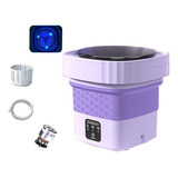 Mini Máquina De Lavar Portátil 6l Esterilização Por Luz Azul