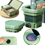 Mini Maquina De Lavar Roupa Portátil Dobrável Centrifuga 11l