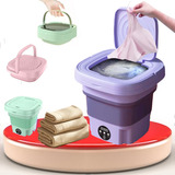 Mini Maquina De Lavar Roupas Portatil Dobrável 6 5 Litros