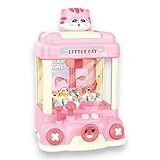 Mini Máquina De Pegar Ursinhos Bichinhos Pelúcia Musical Luz Bichinhos Grua C Garra ROSA 