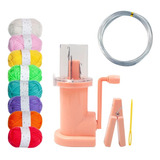 Mini Máquina De Tricô Rosa Ferramenta De Tricô