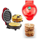 Mini Máquina Fazer Waffle Panqueca Elétrica 110v Grill