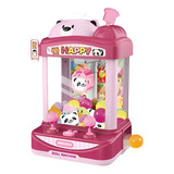Mini Máquina Grab Dolls Grua Pega Pelúcias E Bolinhas