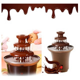 Mini Máquina Torre Cascata Chocolate Quente Fonte 3 Andares
