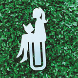 Mini Marca Pagina Menina Cor Inox