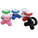 MINI MASSAGEADOR PORTÁTIL A PILHA OU USB COM 3 PONTOS RELAXANTE