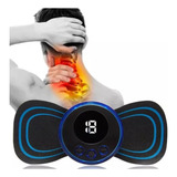 Mini Massageador Portátil Recarregável Pescoço Coluna Lombar Cor Preto 110v 220v