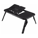 Mini Mesa Articulada Dobravel P Notebook Com Cooler Tomate