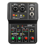 Mini Mesa De Som 2 Canais Lelong Le 702 110v 220