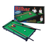 Mini Mesa Sinuca Snooker Bilhar Infantil Tacos Tecido Verde