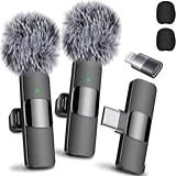 Mini Mic Pro 2024 Microfone De Lapela Sem Fio Profissional  2 Unidades  Cancelamento De Ruído  Gravação Cristalina Com USB C Para IPhone 15 Pro Max  IPad  Android  Transmissão Ao Vivo  YouTube  TikTok