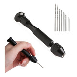Mini Micro Furadeira Artesanato 10 Brocas Furador Resinas