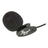 Mini Microfone De Lapela Knup Kp 911 Preto