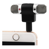 Mini Microfone Estéreo Uso Em Gravador Tablet Celular