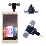 Mini Microfone Estéreo Uso Em Gravador Tablet Celular