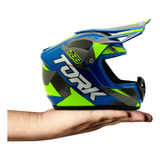 Mini Miniatura De Capacete Esportivo Moto Cross Tork Edition