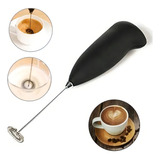 Mini Mixer Elétrico Inox Misturador Shake Café Chá Bebidas Cor Preto