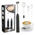 Mini Mixer Elétrico Misturador De Bebidas 2 Em 1 Portátil Fue Recarregável Mexedor De Ovos Whey Leite Café Espuma Shake Drinks Capuccino E Várias Bebidas Marca Ecomixshop