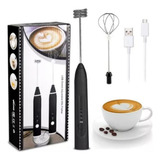 Mini Mixer Elétrico Misturador De Bebidas 2 Em 1 Portátil Fue Recarregável Mexedor De Ovos Whey Leite Café Espuma Shake Drinks Capuccino Marca Kaprot