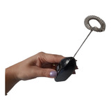 Mini Mixer Misturador Bateador De Bebidas A Pilha 20cm Cor Preto Liso