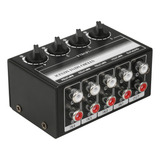 Mini Mixer Passivo Estéreo De 4 Canais 1 Entrada E 4 Saídas