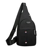 Mini Mochila Pochete Bolsa Tiracolo Transversal Ombro Masculina Feminina Saída Fone De Ouvido Impermeavel Shoulder Bag Academia Esportiva Preto 