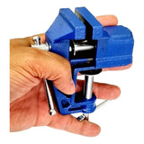 Mini Morsa Torno Bancada Mesa Base Fixa 50mm Aço Nodular