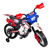 Mini Motinha Elétrica Infantil Azul Moto Cross P Crianças