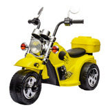 Mini Moto Chopper Elétrica 6v Amarela Triciclo Zippy Toys