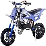 Mini Moto Cross 49cc A Gasolina Motor 2 Tempos Freio A Disco Nas 2 Rodas Para Crianças De 4 A 10 Anos Azul 