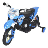 Mini Moto Cross Elétrica Infantil 6v Com Luz E Som Bw083az Cor Azul Voltagem Do Carregador 110v 220v