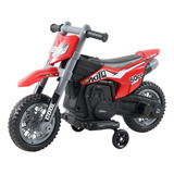 Mini Moto Cross Infantil Elétrica 6v Recarregável Triciclo Criança Vermelha Bivolt Brinqway Bw233