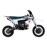 Mini Moto Cross Mxf 110cc 4 Tempos Azul Com Partida Elétrica