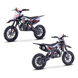 Mini Moto Cross Mxf Ferinha 49cc Partida Manual Vermelha