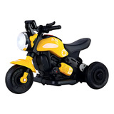 Mini Moto Elétrica Dark Infantil 6v Com Som Unitoys Preta Cor Amarelo Voltagem Do Carregador 110v 220v