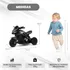 Mini Moto Elétrica Dark Infantil 6v Com Som Unitoys Sport 08 Preta Cor Preto Voltagem Do Carregador 110v/220v