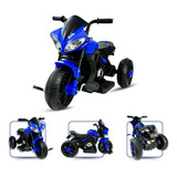 Mini Moto Elétrica Infantil 6v Azul Com Sons Unitoys 3 Anos Voltagem Do Carregador 110v 220v