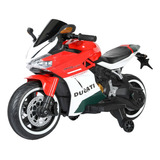 Mini Moto Elétrica Infantil Ducati Cor Vermelho Voltagem Do Carregador 110v 220v