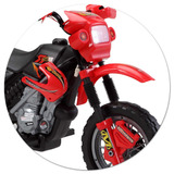 Mini Moto Elétrica Infantil Motocross Vermelha