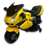 Mini Moto Elétrica Luzes Sons Leds 6v Amarela Cor Amarelo