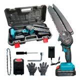 Mini Moto Serra Elétrica 6 Pol Duas Bateria 1200w Portátil