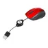 Mini Mouse Cabo Retrátil Usb Vermelho