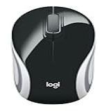 Mini Mouse Sem Fio Logitech M187 Com Design Ambidestro, Conexão Usb E Pilha Inclusa - Preto