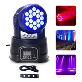 Mini Moving Head Light 18 Leds Rgb Iluminação Show Dj 100w