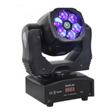 Mini Moving Led Caleidoscópio 6x12w Rgbw Com Laser Verde Dmx