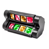 Mini Moving Spider Beam 8 Leds De 5w Rgbw Strobo Dmx